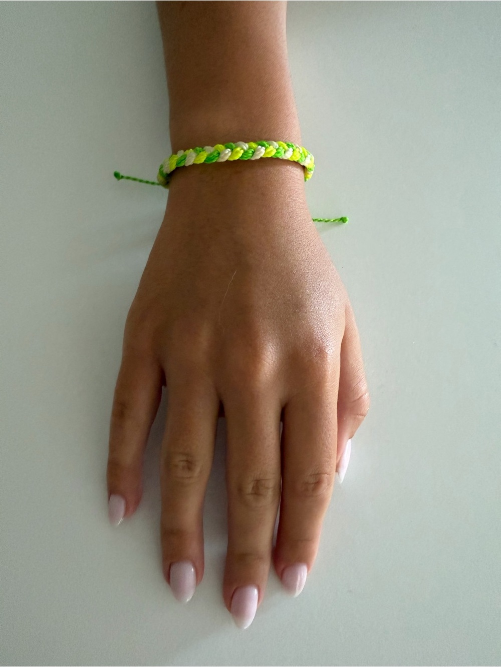 Pura Vida Neon Green Braided Bracelet